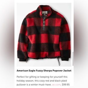 American eagle Sherpa pullover